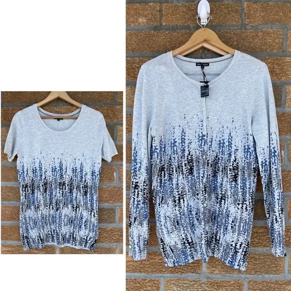 Leo & Ugo sweater set size 5 /XL Gray - Image 2