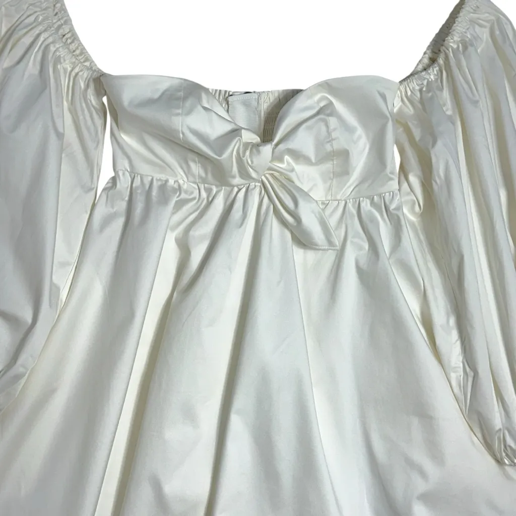 For Love & Lemons White Saint Lucia Mini Dress Womens M - Image 5