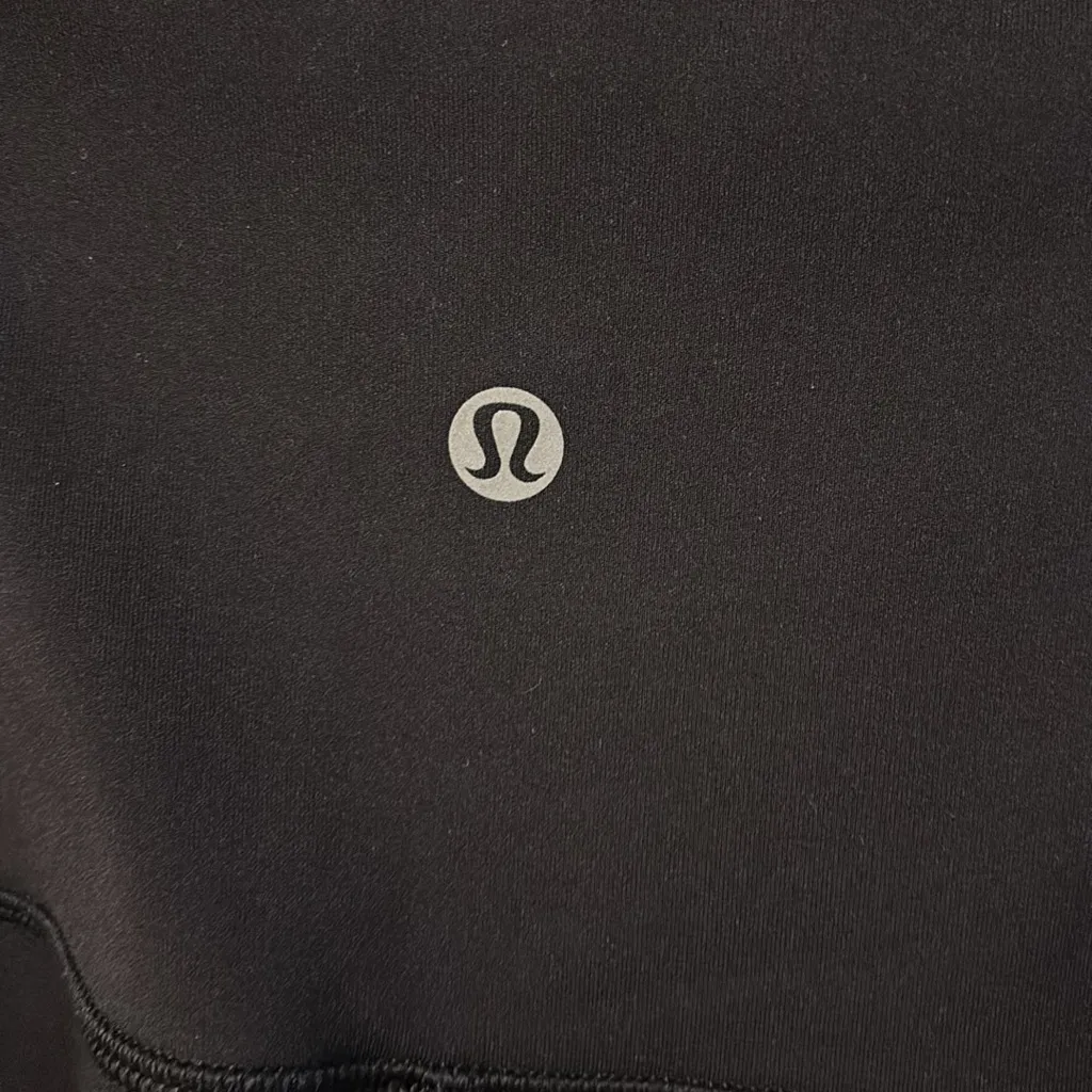 Lululemon Black Leggings with Pink Skull Design - Image 2