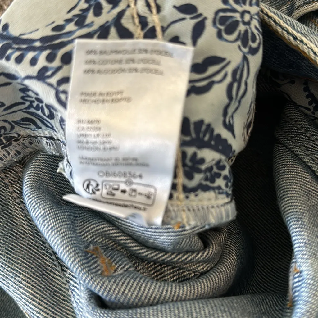 NWT Anthropologie Petite Pilcro The Madi Slit Front Denim Skirt Sz 6P - Image 12