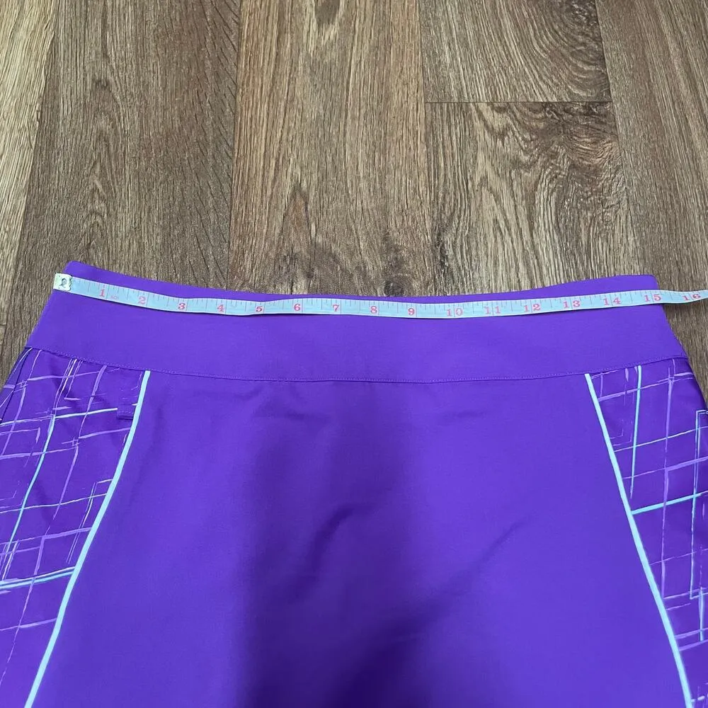 Adidas Womens Purple White Clima Cool Tennis Skort Skirt Attached Shorts 4 Small - Image 10