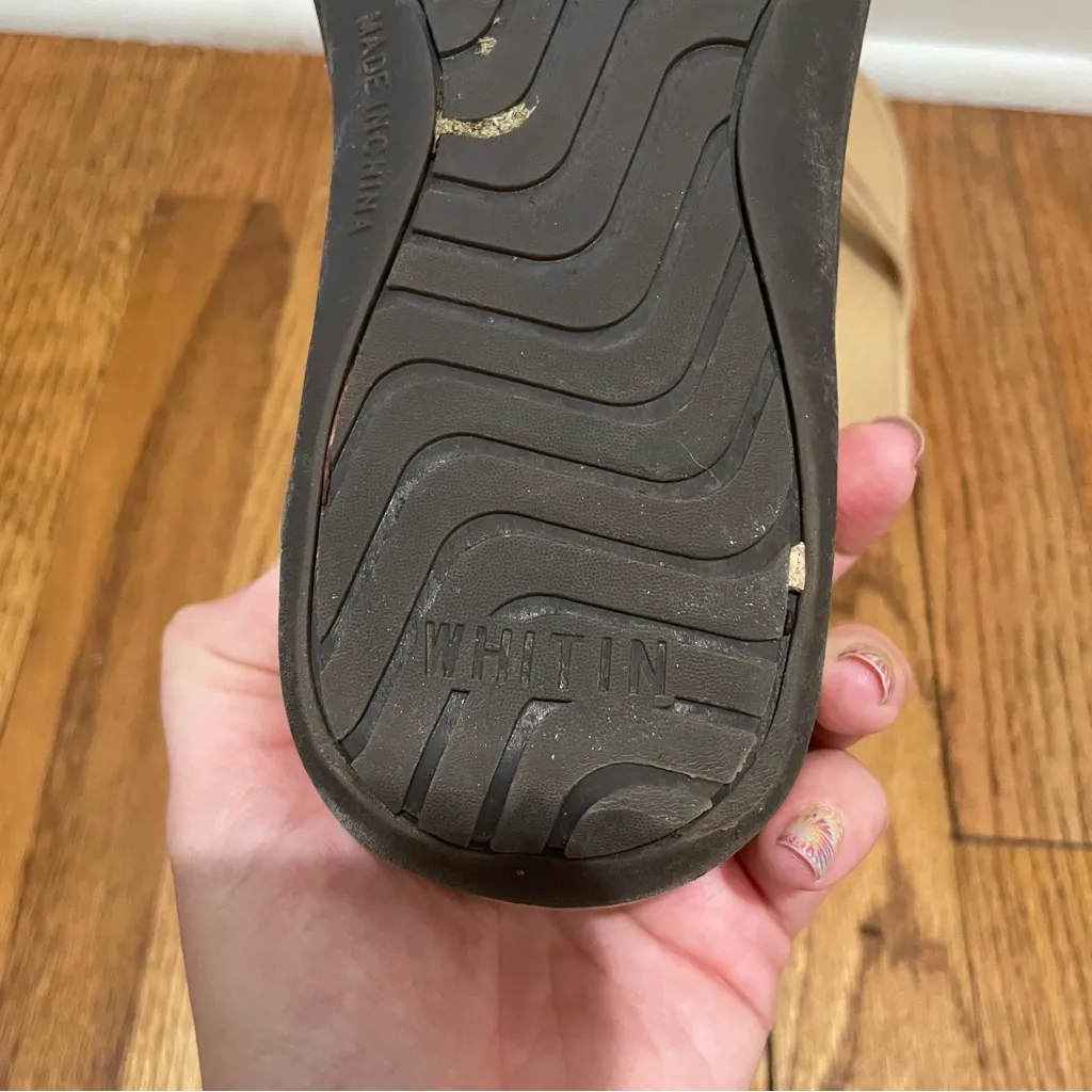 WHITIN Cork Strap Wedge Flip Flop Sandals Tan Women’s Size 37 7 Brown - Image 10