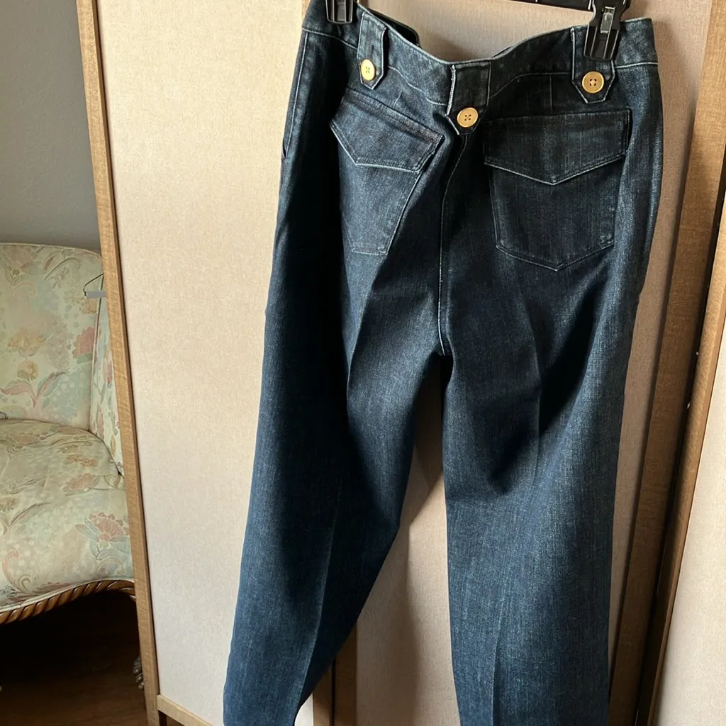 Talbots ladies Stretch Denim Jeans in Deep Blue 10 - Image 9