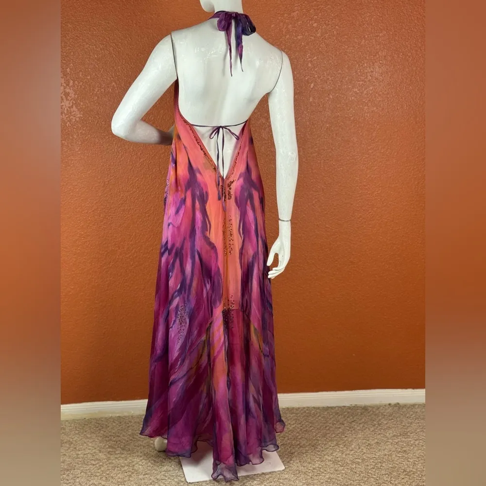 FREE PEOPLE CECILIA DE BUCOURT Chains Dress Orchid Pink Size XS. D22 - Image 11