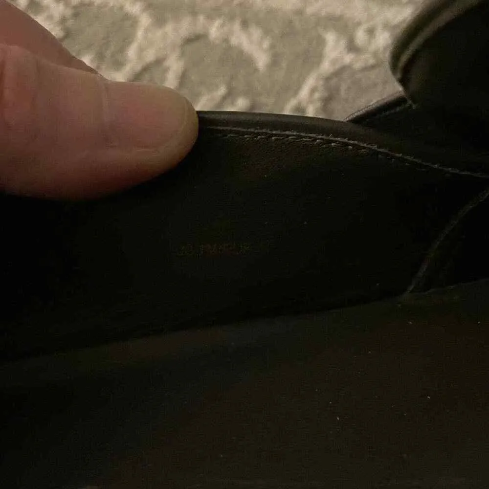 Vince Dark Gray Blair Textured Leather Slip On Sneakers - Size 7 - Casual Shoes - Image 9