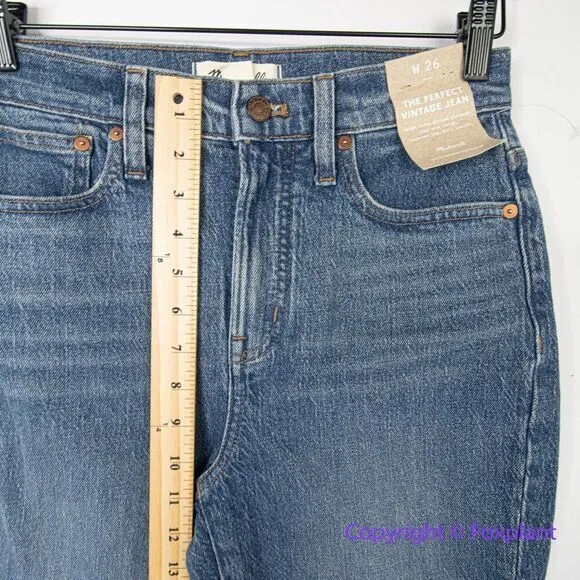 NEW Madewell The Perfect Vintage‎ Jean in Decatur Wash, 26 - Image 7