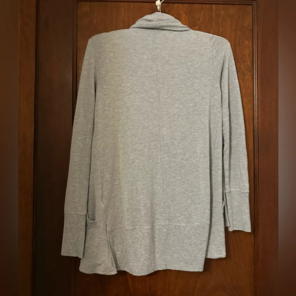 Athleta Pranayama Wrap Cardigan Heather Grey Size XS style #777944 - Image 4