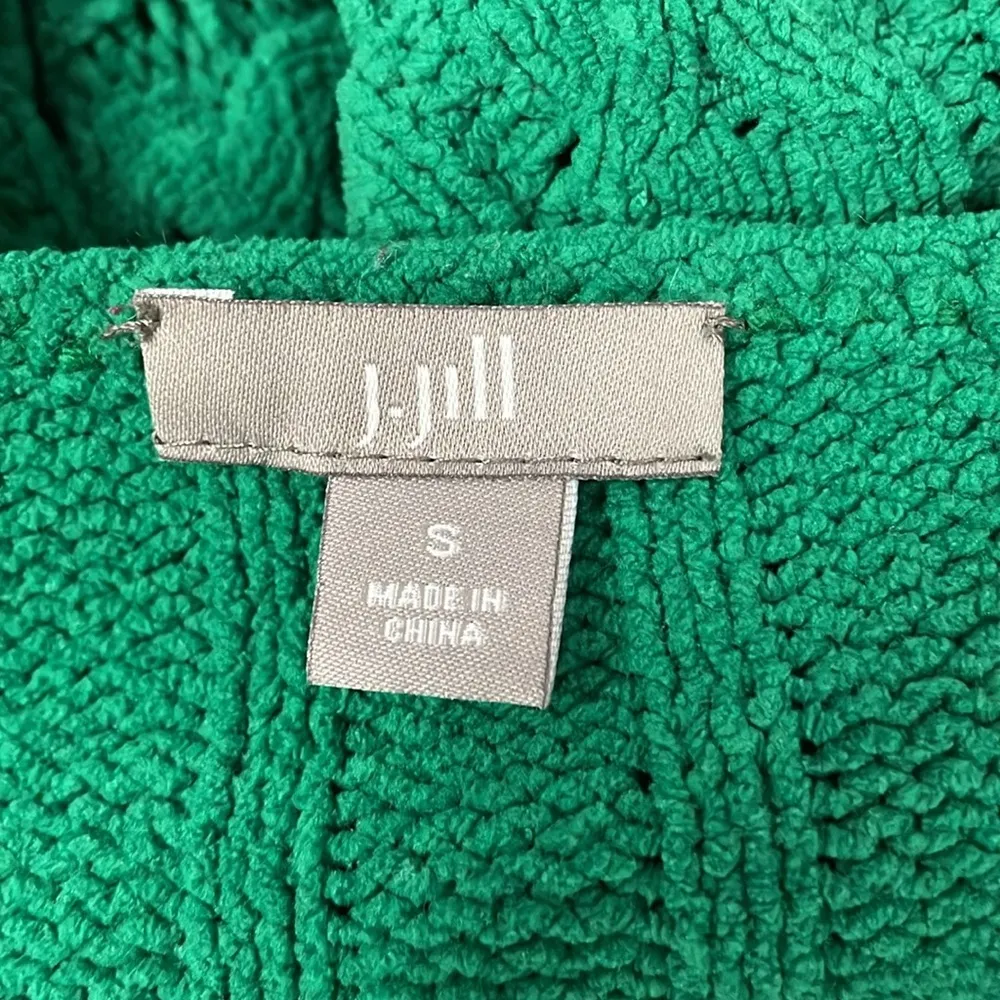 J.Jill Green Cable Knit Sweater - Image 4