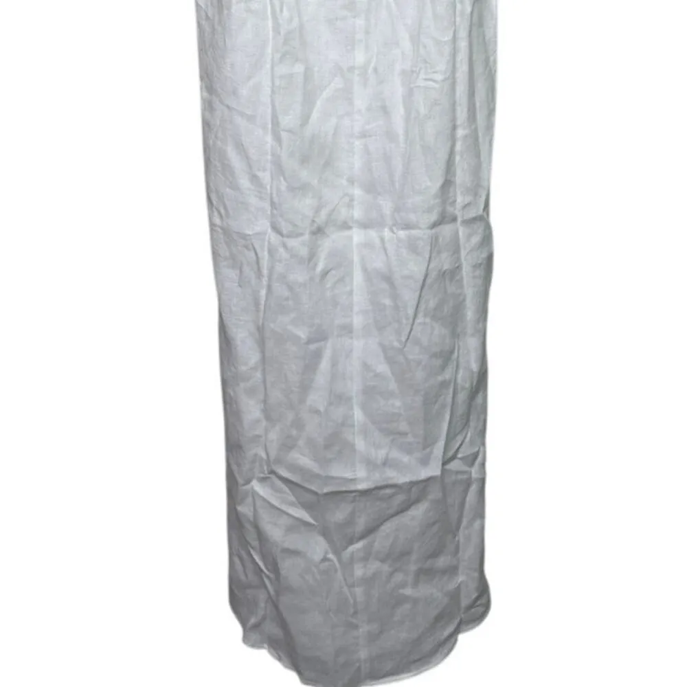 NWT Rumer Estelle Sleeveless Strappy Halter Maxi Dress Front Cutout L White - Image 7