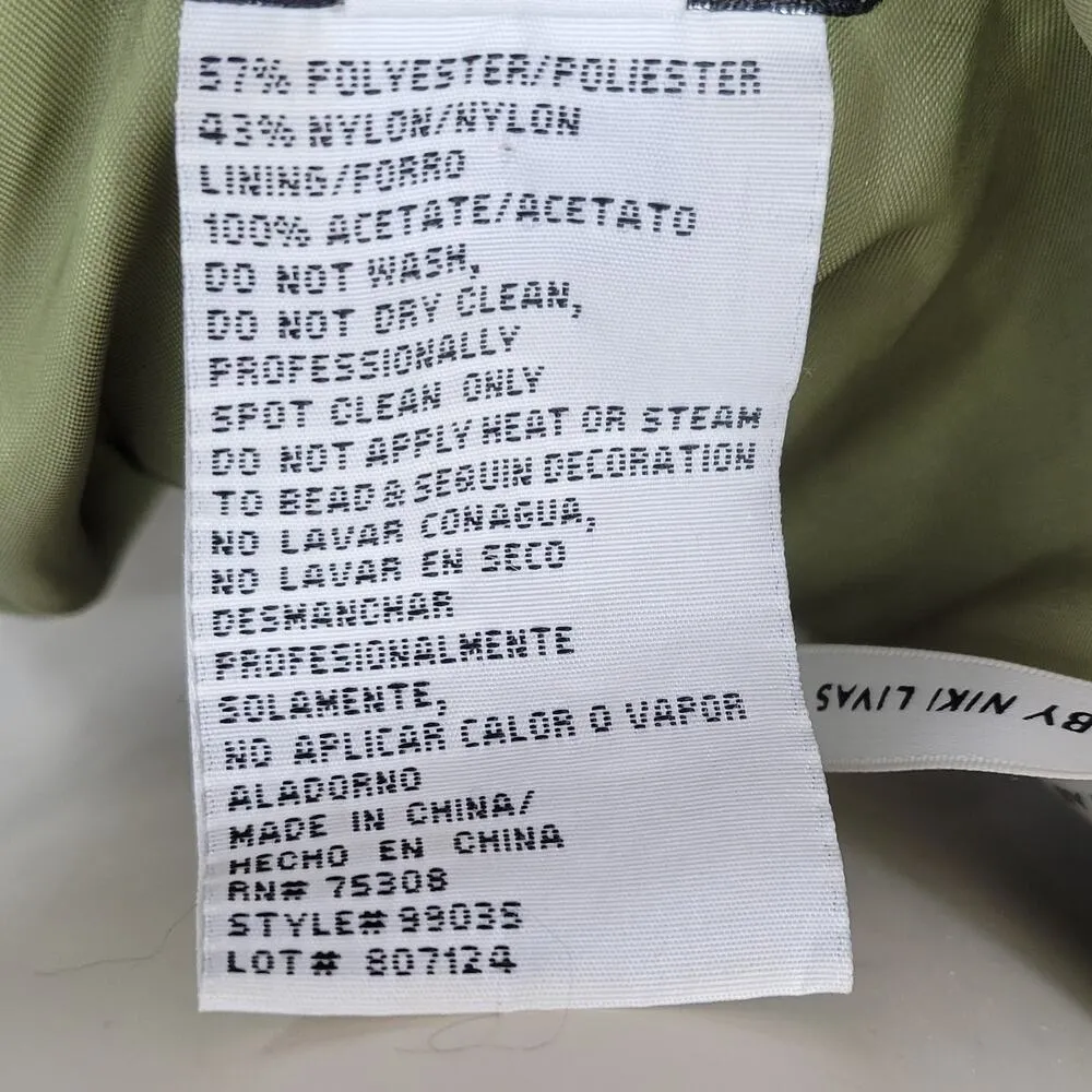 Vintage Zum Zum Prom Dress 7/8 Green Fairy Whimsigoth Bubble Hem Pick Up Skirt - Image 15