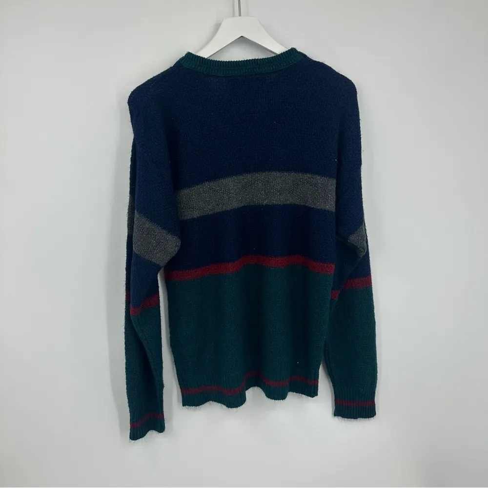 Vintage Y2K Grandpa Sweater Boho Cozy Size Medium - Image 7