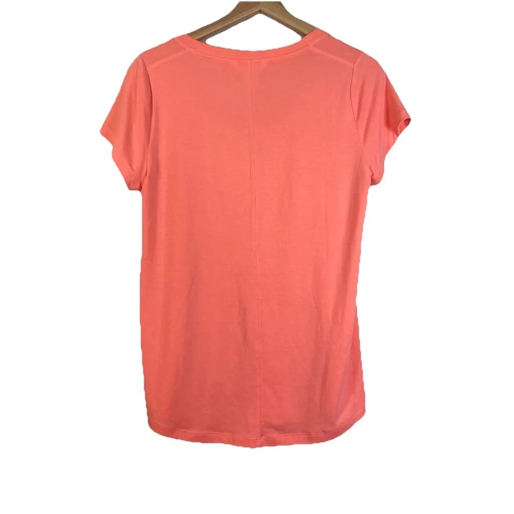 Athleta Stratus II Tee Short Sleeve‎ Top Color Sunset Glow Size XS Athleisure - Image 3