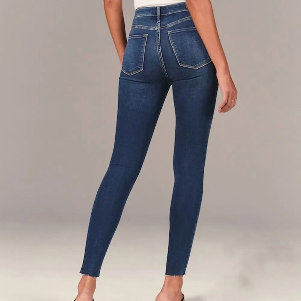 Aeropostale Dark Wash High Waisted Ankle Jeggings Sz 4 - Image 13