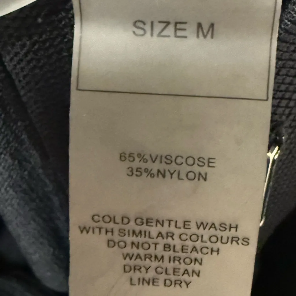 Manière De Voir Black Knitted High Waisted Leggings Size Medium - Image 14