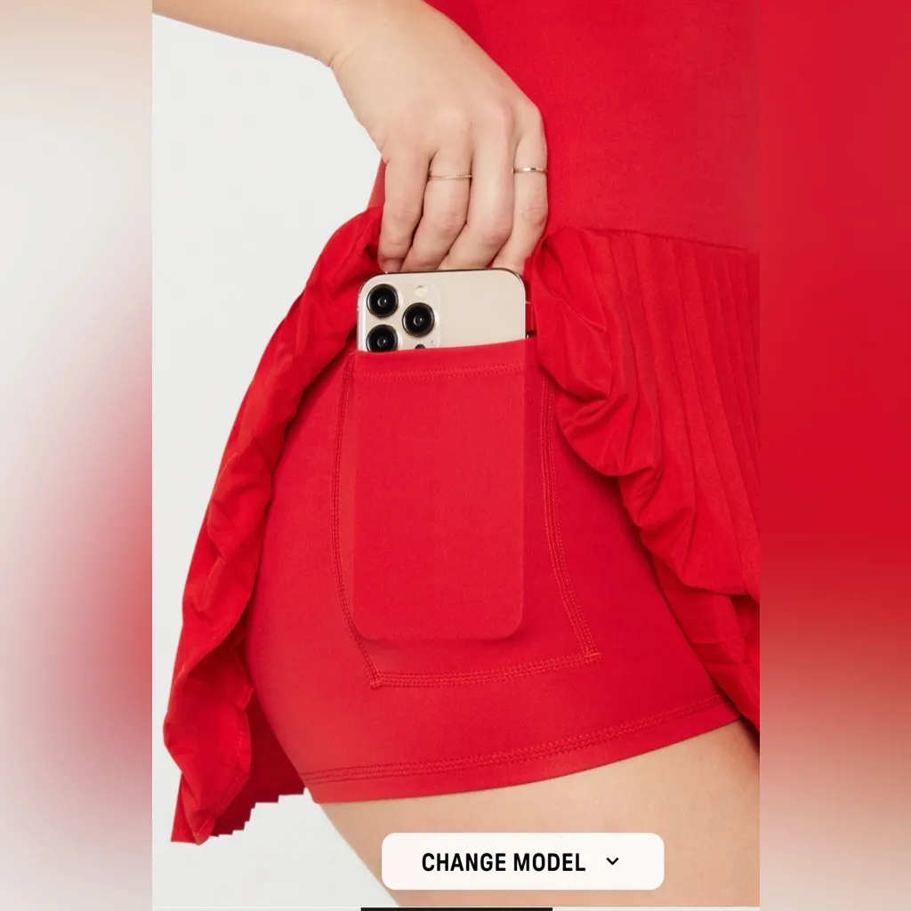 Fabletics NWT  Hot Shot Pleated Dress Classic Mini - Image 4