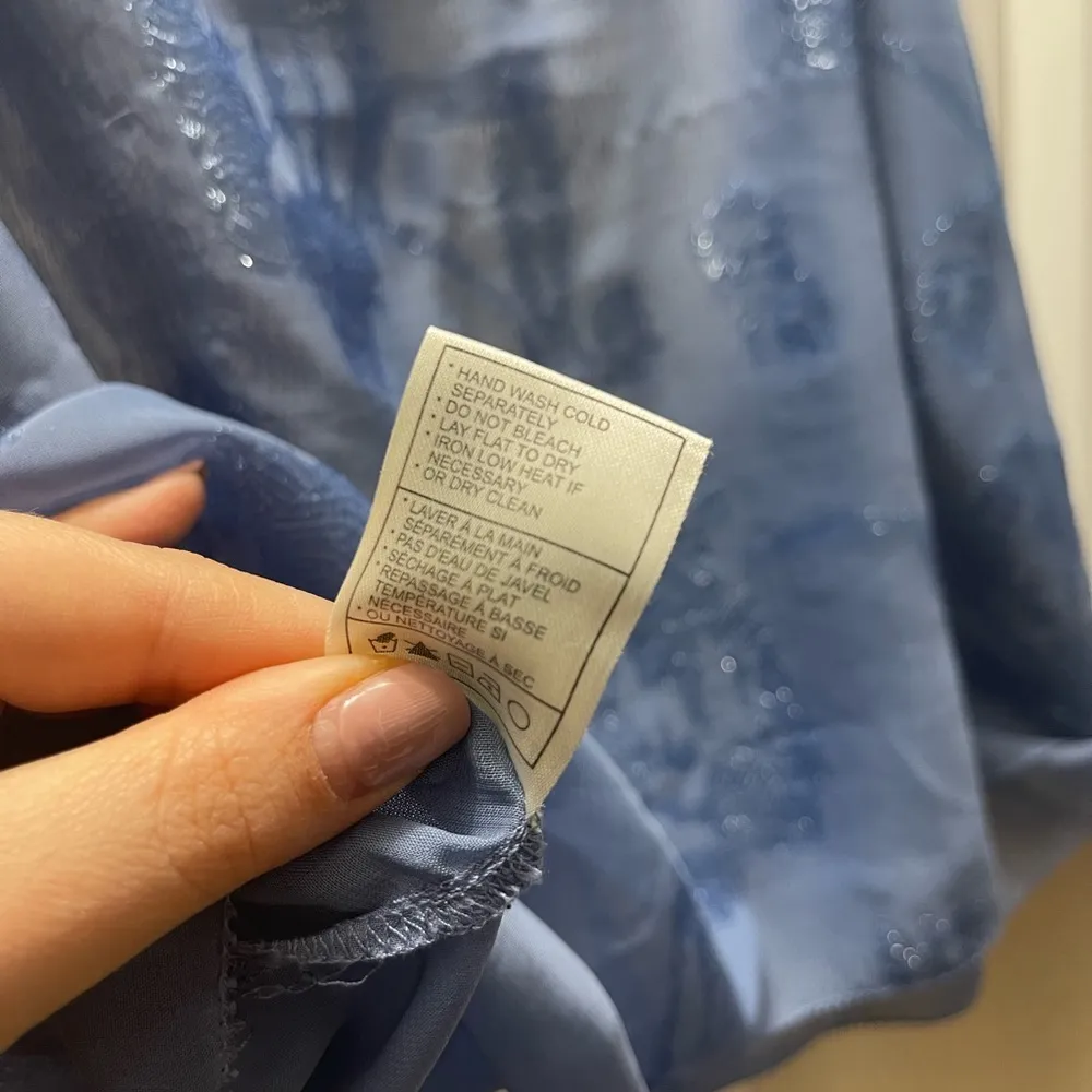 Blue on Metallic Blue Floral Camisole - Image 8