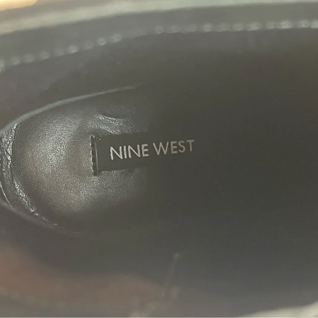 Nine West Ansell Glam Stiletto Kitten Heel Dress Ankle Boots Black Suede W 12 - Image 14