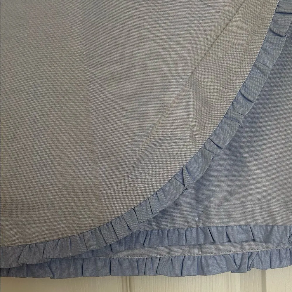 J. Crew Oxford Ruffle Pencil Skirt Light Blue Women’s Size 12 NEW Style H4868 - Image 3