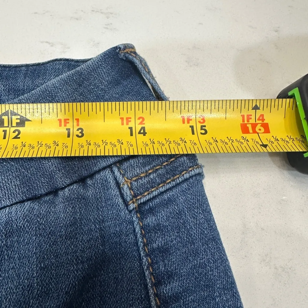 7 For All Mankind Jeans Womens 6 Blue Tummyless High Rise Skinny M Wash Stretch - Image 8