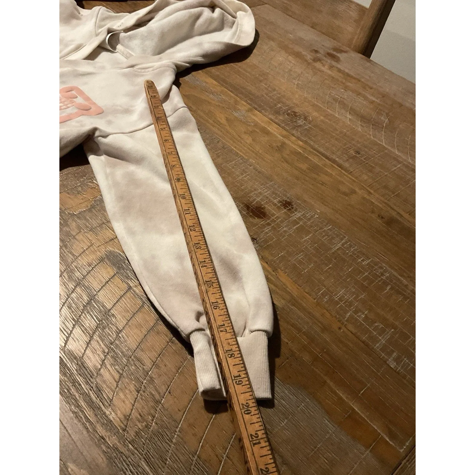 Women’s Disney Crop Top XS Sweatshirt Hoodie Pink‎ Tie Dye Gray Red Shirt - Image 7