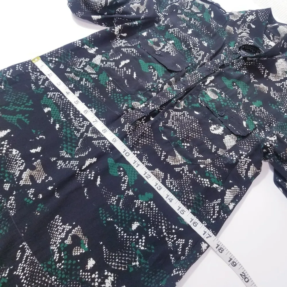 PAM & GELA Animal Print Collared Shirt Dress - Image 6