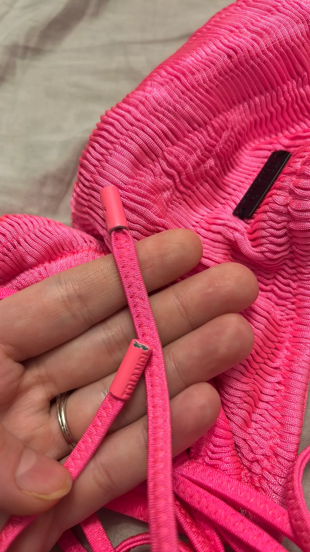 Pink Tie Up Bikini - Image 4