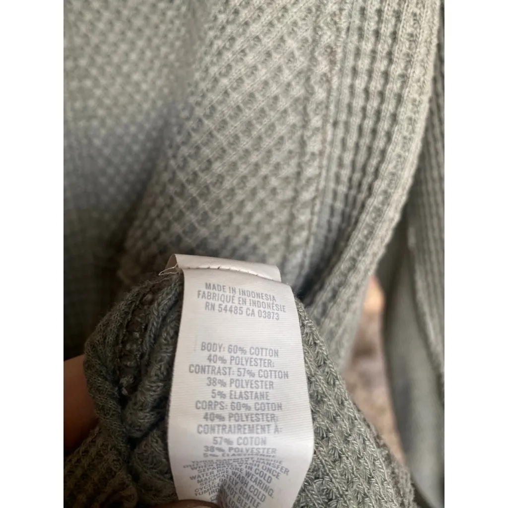 Aerie Oversized Sage Shacket Waffle Knit DISCONTINUED Button Up Quiet Luxury SP - Image 6