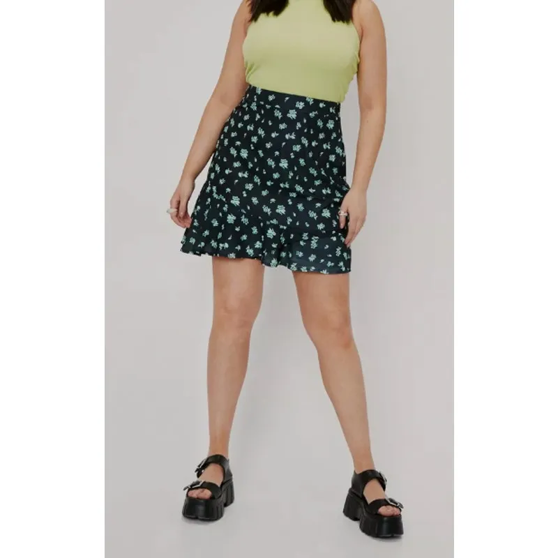 Simply Vera Forest Green Flower Detail short Skirt size XS - Image 6