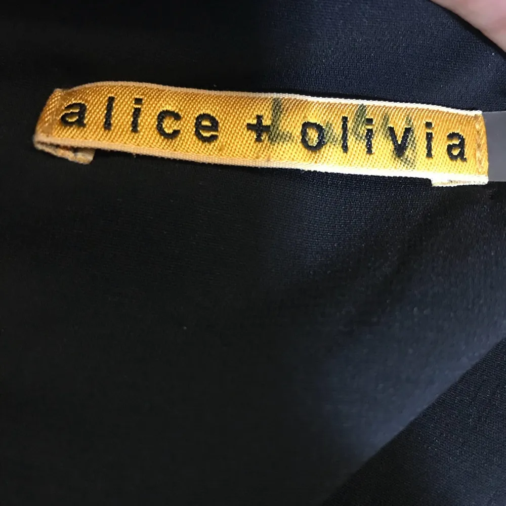 Alice + Olivia Blk & White Floral Sheath Dress XS - Image 4