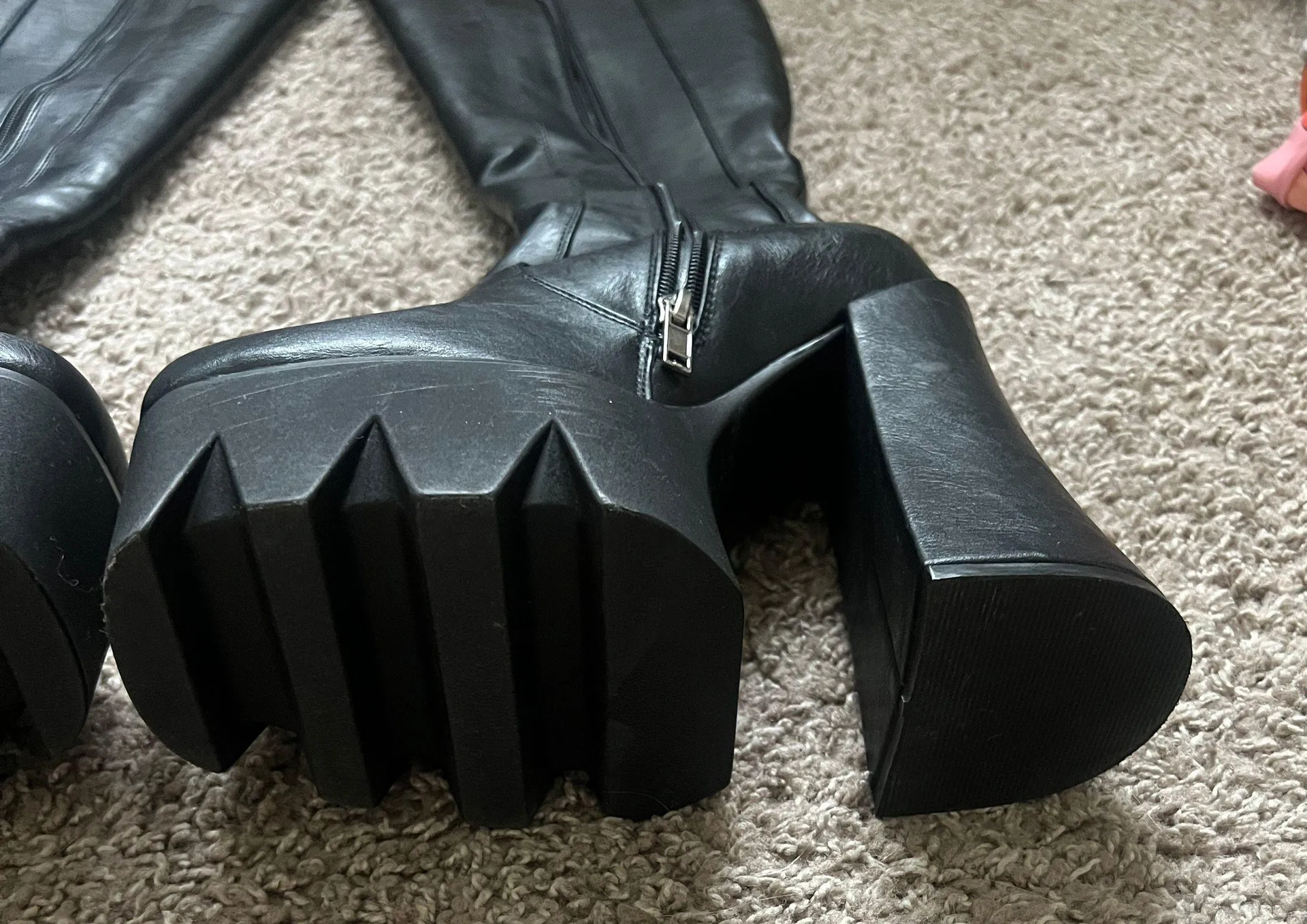 Lamoda Leather Platform Boots  - Image 4