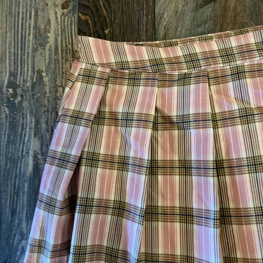 Alter’d State pink plaid pleated skirt Large - Image 5