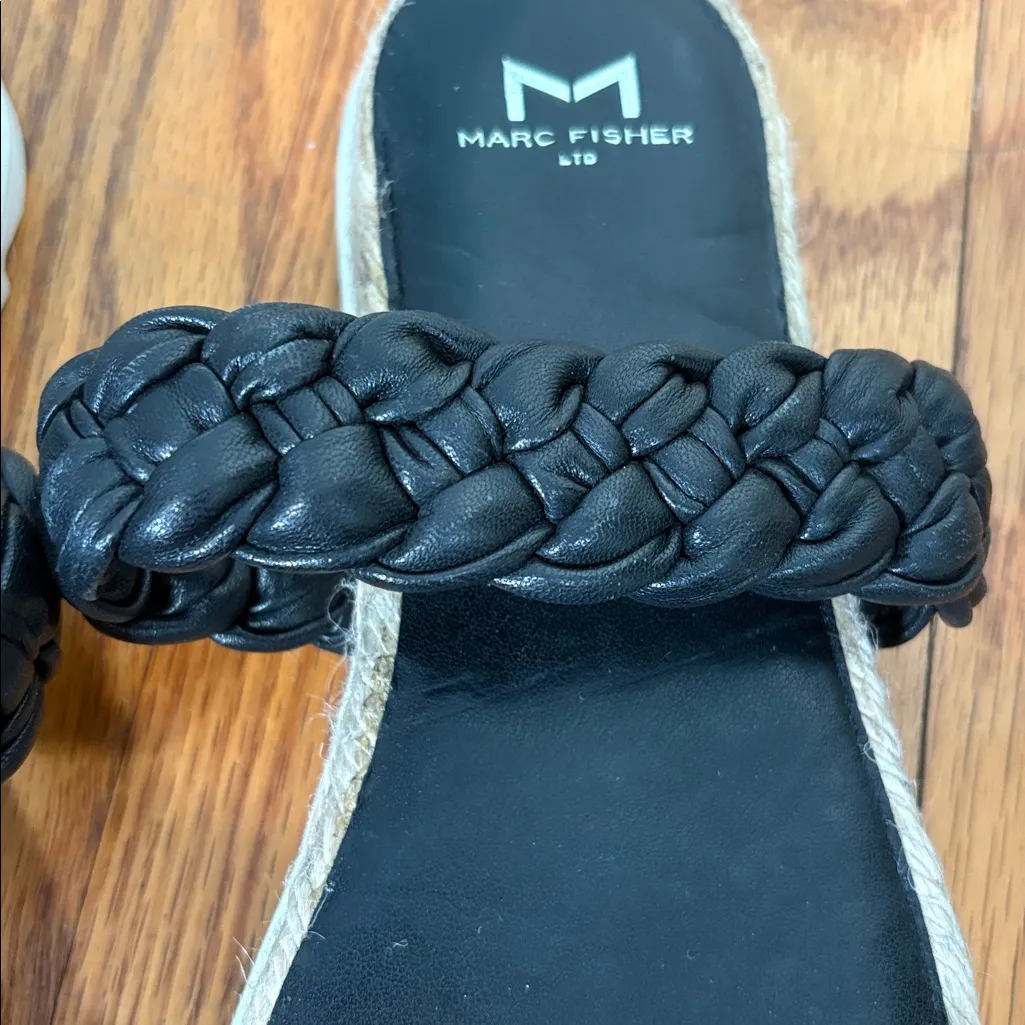 Marc Fisher Jaimee Espadrille Slide Sandal black size‎ 7.5 - Image 7