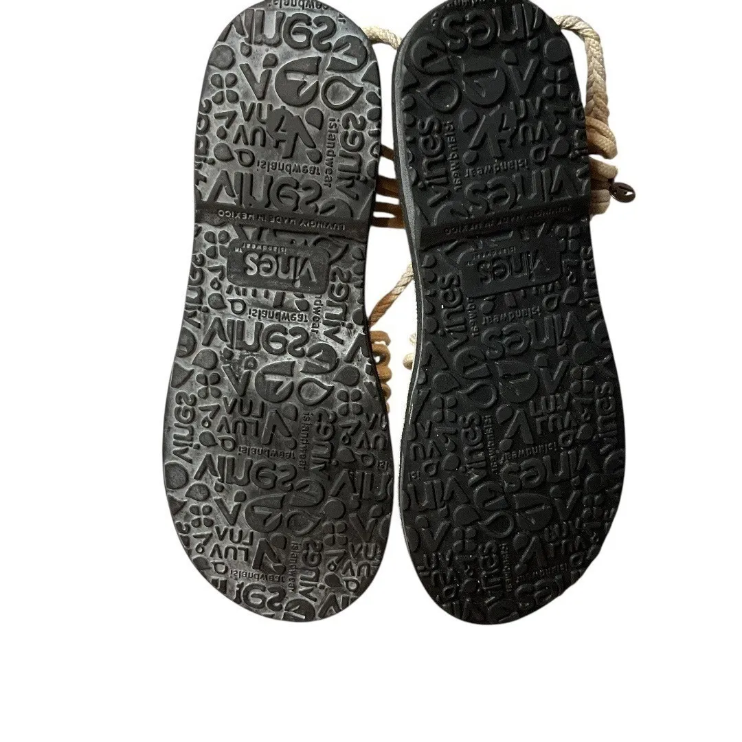 Vines Women's Islandwear Women's Braided Slingback Flat Sandals‎ Size 6.5 - Image 12