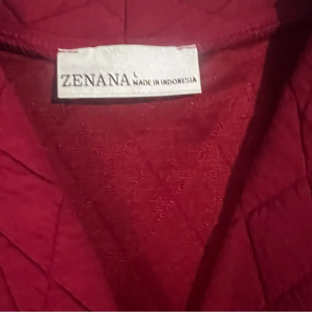 Zenana Quilted Two Piece Lounge Set Large Cozy quiet luxury - Image 3