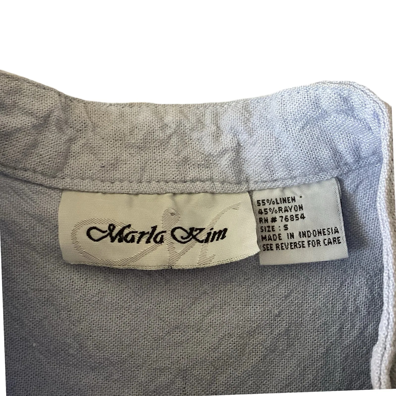 Marla Kim Linen Blend Outfit Blue - Image 5