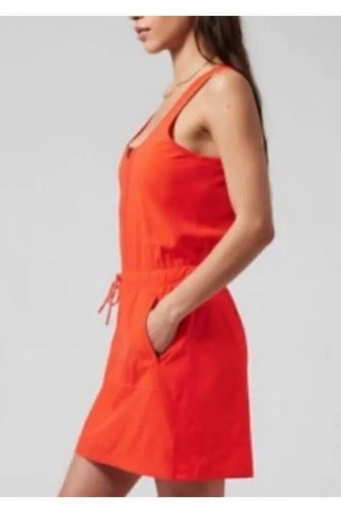 NEW Orange ATHLETA Savannah Strap Mini Dress Small - Image 2