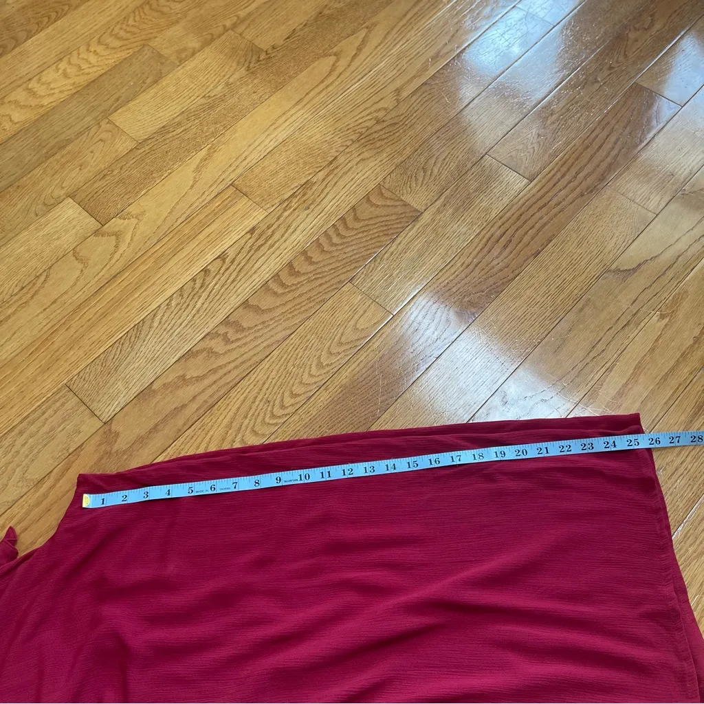 LOFT Wide Leg High waisted summer pants with side slits and tie waist belt Sz M - Image 13