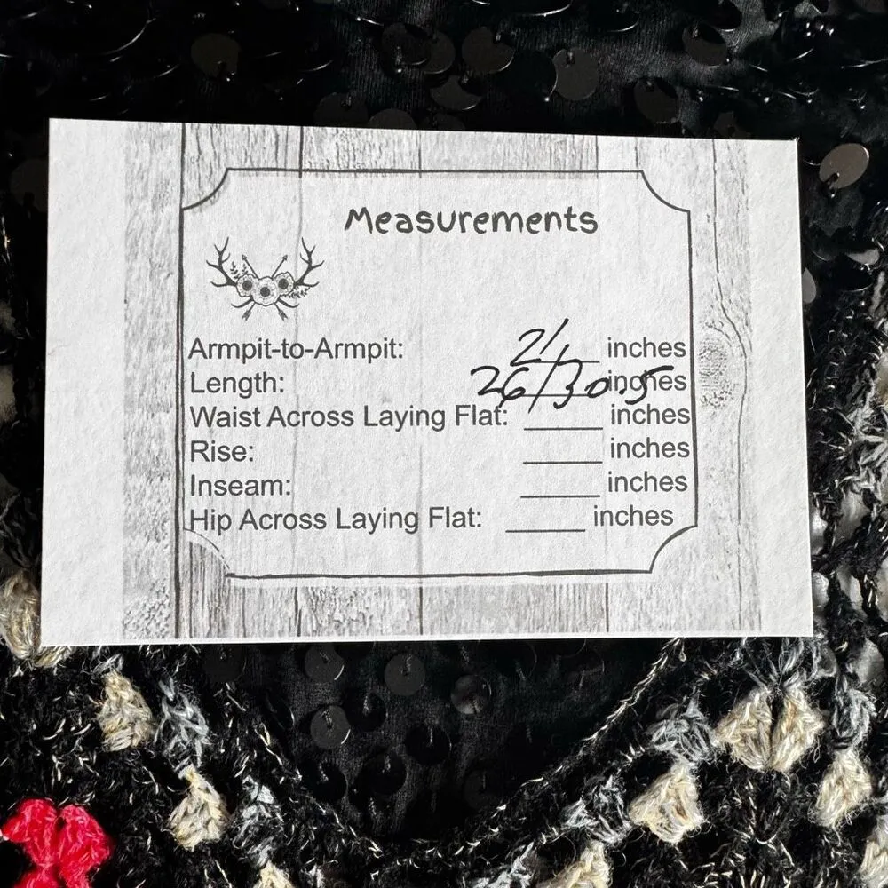 Free People Love Trapeze Crochet Tee Vee Sequins Embellishment SZ S #2395 - Image 11