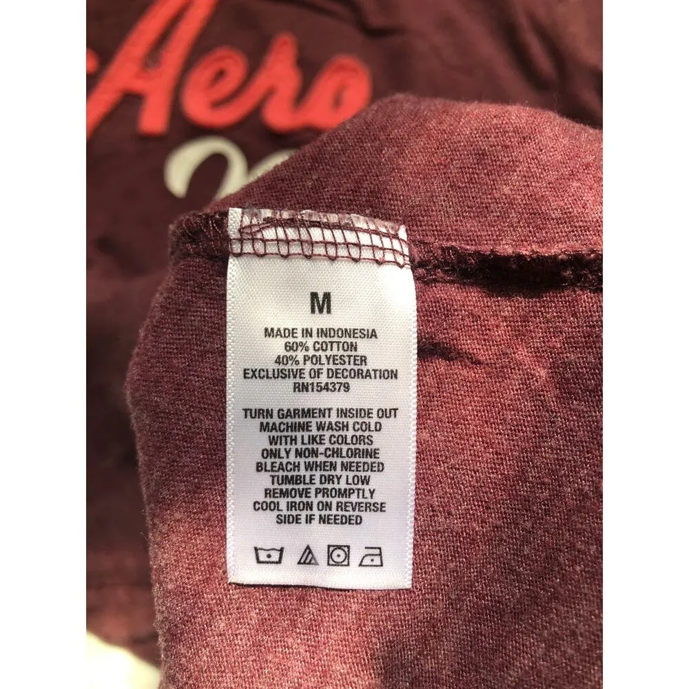 Aeropostale MEDIUM Purple Aero NYC Spellout Tee Shirt T-Shirt Top Classic Crew - Image 8