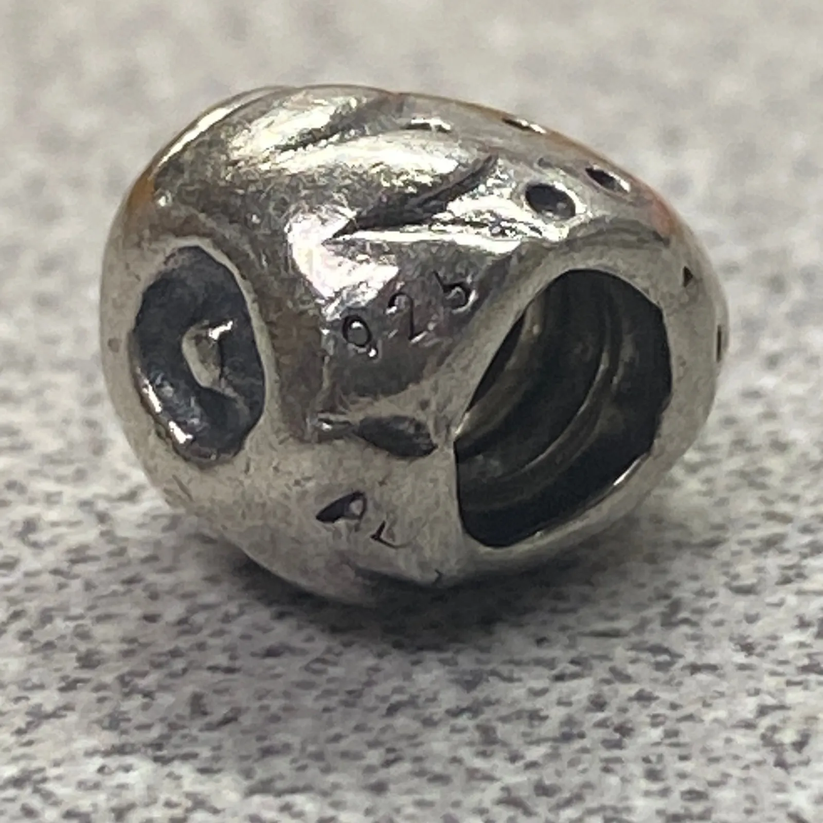 PANDORA Sterling Silver 925 Strawberry Charm Bead Bracelet Necklace - Image 3