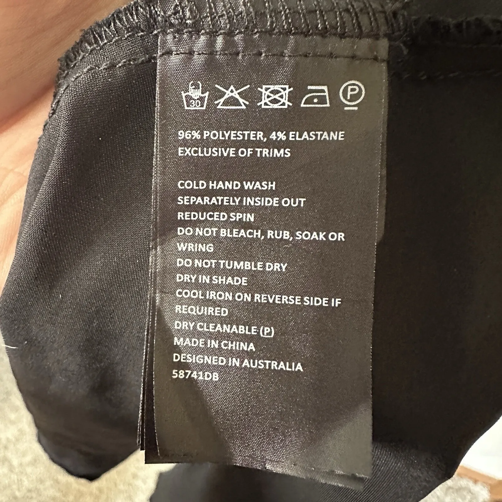 NEW‎ Bardot Lamont Black Satin Slip Dress Size XXL/US 12 Midi Lace - Image 11