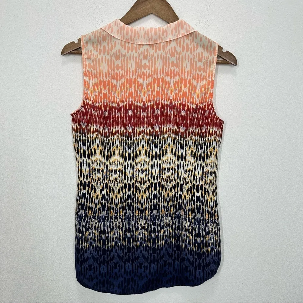 Cabi Size Small‎ Sleeveless Blouse Style #3078 Colorful Ombre Feminine Artsy - Image 6