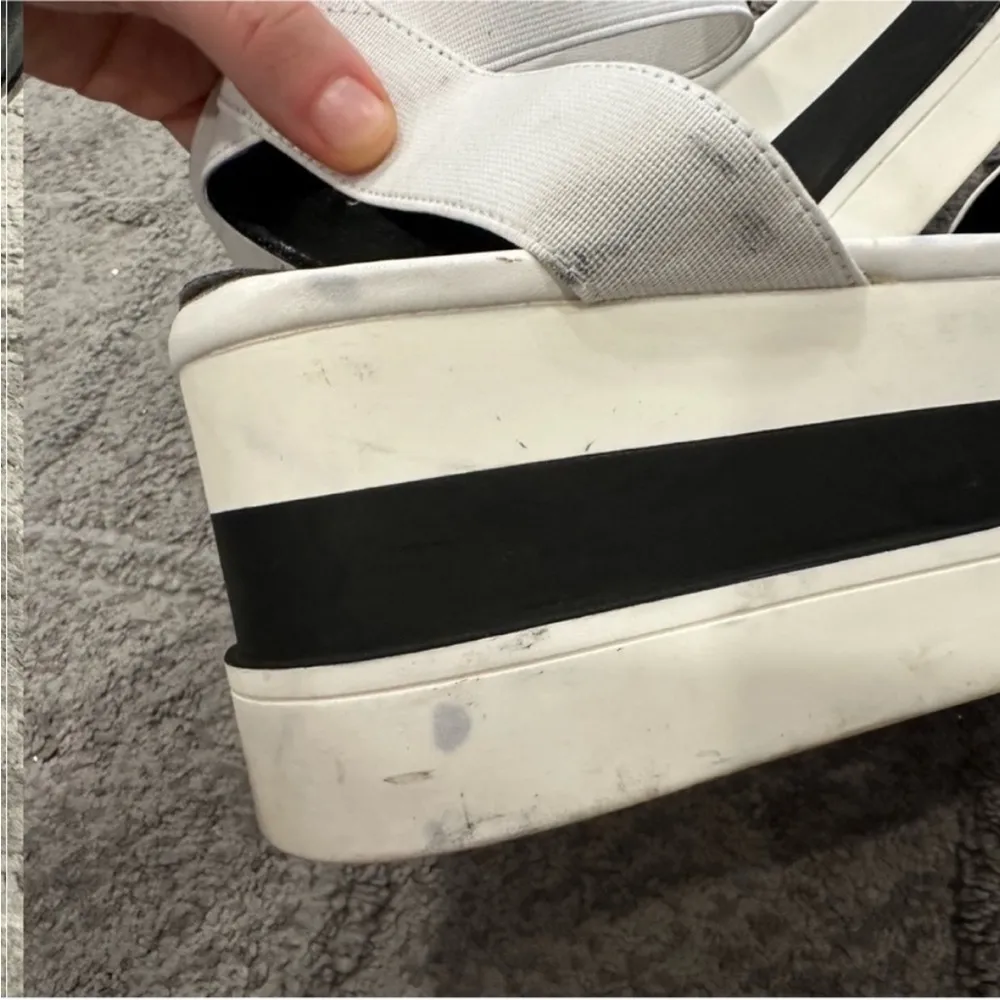 Steve Madden Haze White Platform Sandals 8M - Image 6