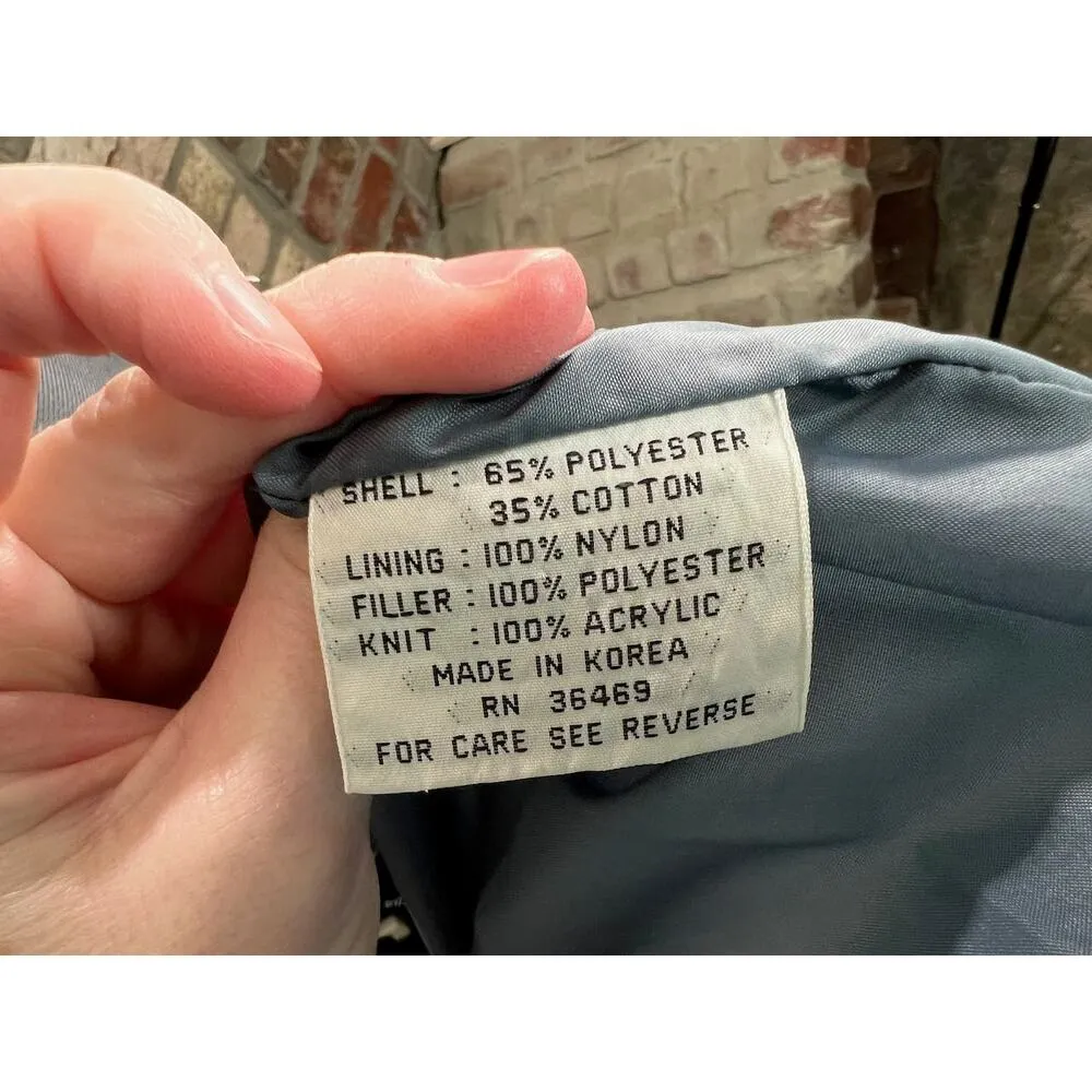 puffer coat hood gray knit cuffs 1980s Size undefined - Image 14