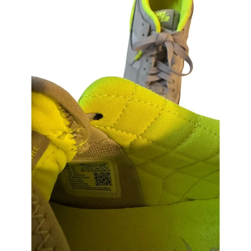 Nike Air Force 1 Shadow Atmosphere Grey Neon Green Reflective Logo Sneaker  8 - Image 11