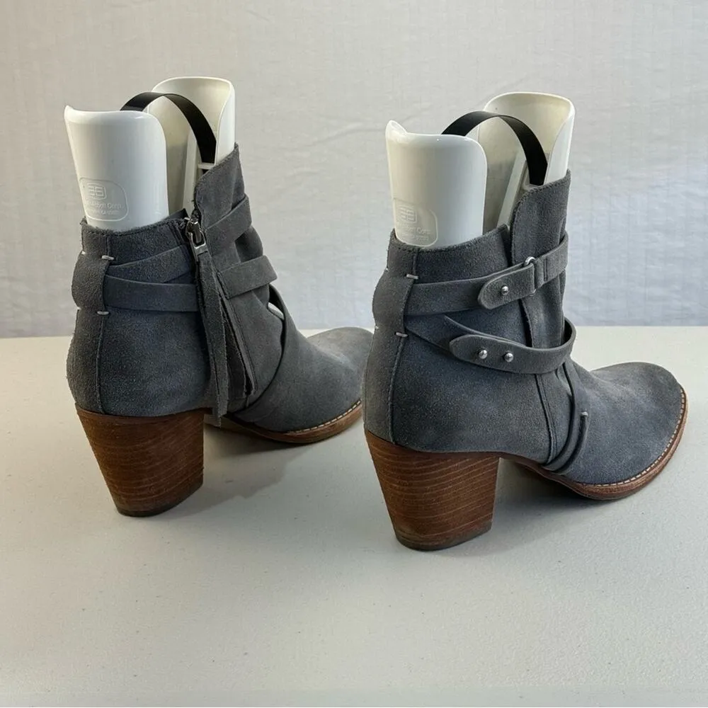 Sam Edelman Merton Western Booties Women’s Size 9.5 EUR 39.5 Suede Leather Boots - Image 6