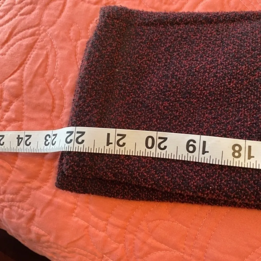 Vintage LL Bean Burgundy Cardigan Sweater Button Up Tweed - Size M - Image 12