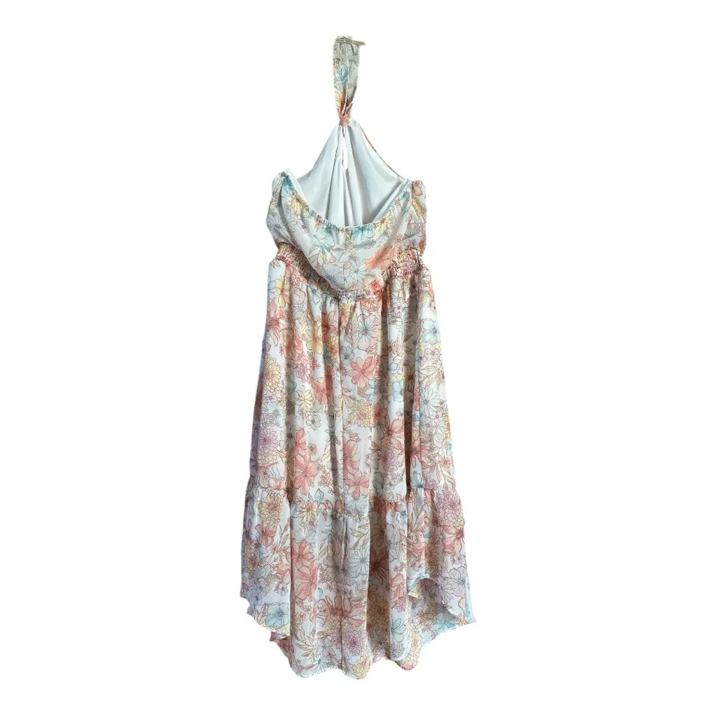 Maurices Floral Halter Midi Dress, Large - Image 4