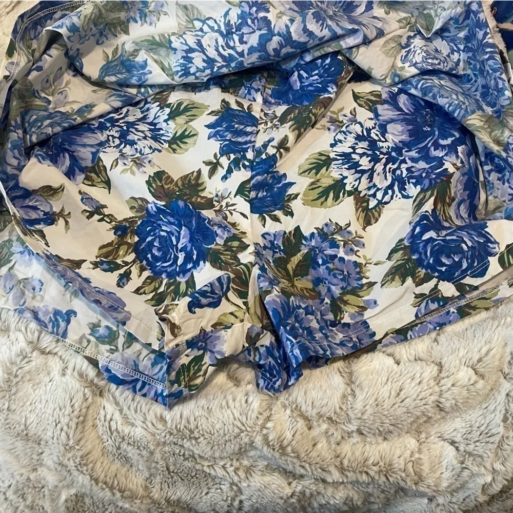 Blashe size m two piece summer outfit. Skort with crop top shirt Blue Size M - Image 9