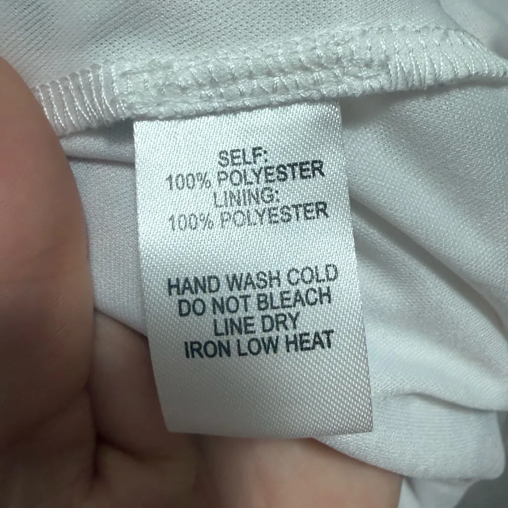 Lulu's Floral Feminine Flowy White Pink Long Sleeve Mini Dress XL - Image 9